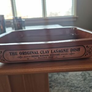 Henry Watson Pottery Terracotta England - The Original Clay Lasagne Dish